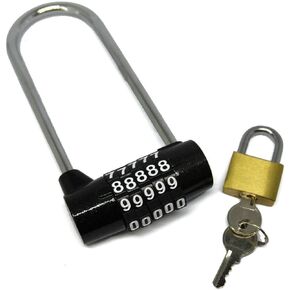 Safewell,Long Shackle,5 Digit Horizontal Combination Padlock