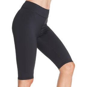 MANCYFIT Biker Shorts for Women High Waist Premium Lycra Yoga Workout Spandex Shorts 13 inch Black Medium