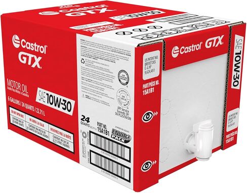 زيت محرك كاسترول جي تي إكس 10W-30 من مزيج صناعي، 6 جالون إنفيرو in Kuwait
