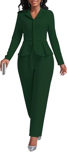Xinlees Women's Elegant Jumpsuit Business Office Scenes Classic Solid Color Formal Jumpsuit in Saudi Arabia