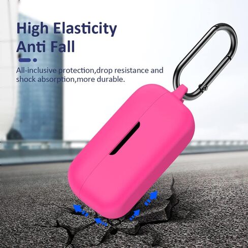 LEFXMOPHY Cover for iLuv TB100 Wireless Earbuds Case, Black Heavy Duty Silicone Protective Skin Sleeve in Kuwait