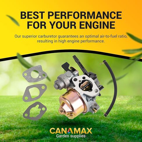 مكربن ​​كاناماكس لهوندا GX160 GX200 مع مجموعة خط الوقود جوانات التثبيت - لمحرك Honda GX120 GX140 GX160 GX168 GX200 5HP 5.5HP 6.5HP - يستبدل 16100-ZH8-W61 16100-ZE1-814 W/Choke Lever Carb in Kuwait