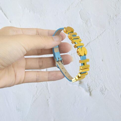 AUEAR, Crystal Rhinestone Slide Charms Alloy Alphabet A-Z Alphabet Letters for DIY Wristbands Bracelets Jewelry Making (Gold, 52 Pack, 8mm) in Saudi Arabia