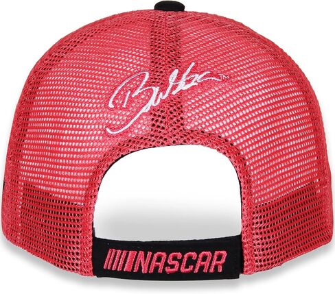 Bubba Wallace 23XI NASCAR Black Brushed Cotton Twill and Red Washed Mesh Back Adjustable Cap/Hat in Saudi Arabia