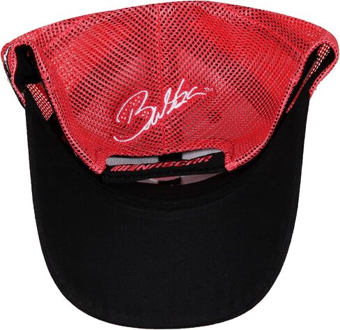 Bubba Wallace 23XI NASCAR Black Brushed Cotton Twill and Red Washed Mesh Back Adjustable Cap/Hat in Saudi Arabia