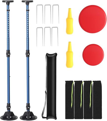 Flying Discs Game Sets, 2 Pack Bottle Game with Adjustment Height and Score Tracker for Family Yard Lawn Beach in Kuwait