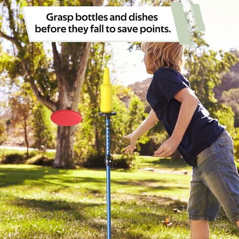 Flying Discs Game Sets, 2 Pack Bottle Game with Adjustment Height and Score Tracker for Family Yard Lawn Beach in Kuwait