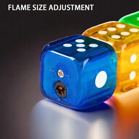 Torch Lighter, Butane Dice Lighter, Bulk Lighters, Funny Lighters, Unique Lighters, Creative and Cool Design, Unique Transparent Color Light Appearance, Reusable, Gifts for Men in Saudi Arabia