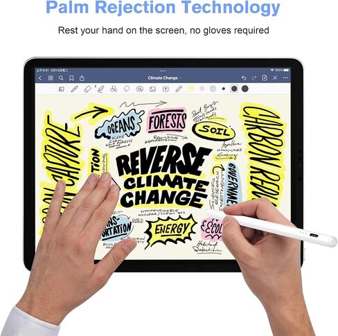 cimetech Stylus Pen for iPad - Apple Pencil with Palm Rejection, Tilt Sensitivity, Compatible with 2018-2022 Apple iPad 10th/9th/8th/7th/6th, Pro 11/12.9in, Air 5th/4th/3rd, Mini 6/5 Gen in Saudi Arabia