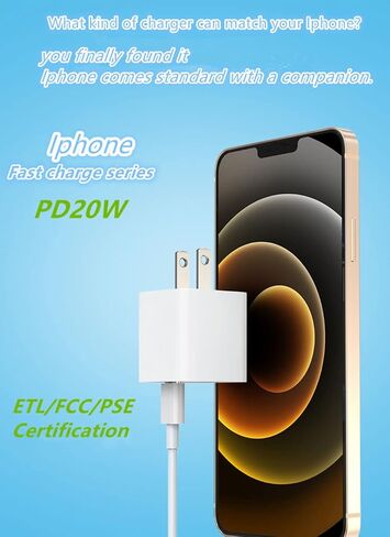 شاحن USB C، شاحن صغير 20 واط PD iPhone12 13 شاحن سريع من النوع C كتلة محول شاحن حائط متوافق مع iPhone 13/12/11 Pro Max، Mini، Pro/XR/iPad Samsung Galaxy S21، Note 20 Pixel 6 in Saudi Arabia