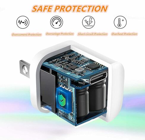 شاحن USB C، شاحن صغير 20 واط PD iPhone12 13 شاحن سريع من النوع C كتلة محول شاحن حائط متوافق مع iPhone 13/12/11 Pro Max، Mini، Pro/XR/iPad Samsung Galaxy S21، Note 20 Pixel 6 in Saudi Arabia