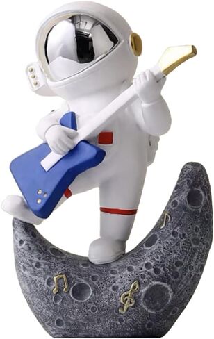 Paimuni Figurine Home Decor Resin Astronaut Statue Collectible Spaceman Sculpture Decorative Music Ornament for Desktop Bookshelf Office Living Room in Saudi Arabia