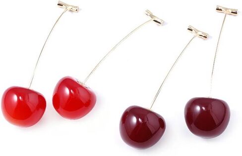 JJBA JoJo Cherry Earrings - Kakyoin Polnareff Jolyne Anime Cosplay Jewelry - Aesthetic Gifts for Kids Girls Teens Women Men in Saudi Arabia