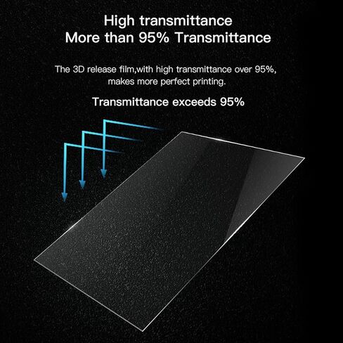 5 قطعة فيلم FEP 380x260x0.15 مللي متر ، فيلم إطلاق FEP لطابعات ELEGOO Juipter و Photon M3 Max كبيرة الحجم LCD من الراتنج ثلاثية الأبعاد in Kuwait