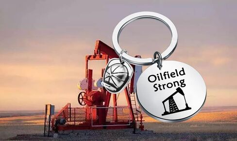 HOLLP Oil Rig Gift Offshore Jewelry سلسلة مفاتيح قوية لعمال حقول النفط in Saudi Arabia