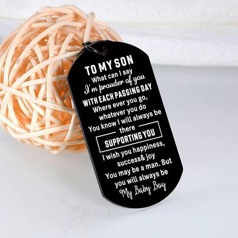 Son Gifts from Mom, Graduation Gifts for Son 2024 high school, Inspirational Keychain for Kids Teen Boys Gifts, Birthday Gifts from Dad to Son, Graduation Gifts for Son Stepson in Saudi Arabia