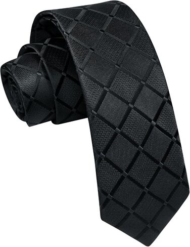 Enlision Skinny Ties for Men 2.17" Mens Necktie Formal Business Silk Silm Tie Woven Jacquard Thin Tie Wedding Party in Kuwait