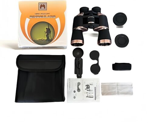 20X50 HD Binoculars for Adult, BK4 Prism FMC Multilayer Green Film Waterproof, High Powered Professional Binoculars for Bird Watching Travel Stargazing Concerts Outdoor Sports Viewing Game. (Black) in Saudi Arabia