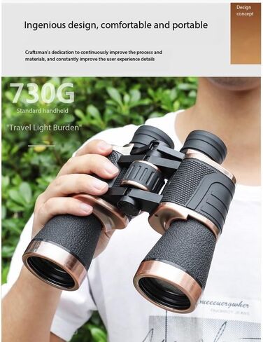 20X50 HD Binoculars for Adult, BK4 Prism FMC Multilayer Green Film Waterproof, High Powered Professional Binoculars for Bird Watching Travel Stargazing Concerts Outdoor Sports Viewing Game. (Black) in Saudi Arabia