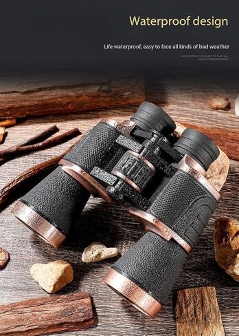 20X50 HD Binoculars for Adult, BK4 Prism FMC Multilayer Green Film Waterproof, High Powered Professional Binoculars for Bird Watching Travel Stargazing Concerts Outdoor Sports Viewing Game. (Black) in Saudi Arabia
