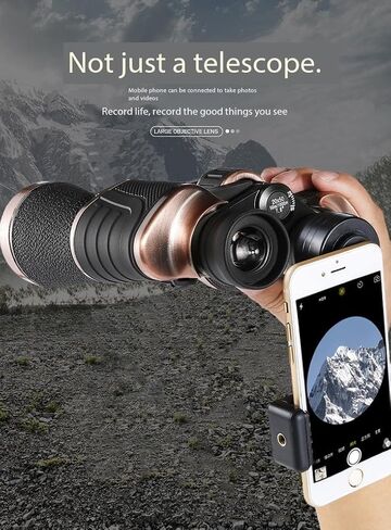 20X50 HD Binoculars for Adult, BK4 Prism FMC Multilayer Green Film Waterproof, High Powered Professional Binoculars for Bird Watching Travel Stargazing Concerts Outdoor Sports Viewing Game. (Black) in Saudi Arabia