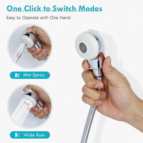 رأس رش وعاء الشامبو، رأس رش حوض صالون الجوز 1/2 بوصة لتوصيل خرطوم الشامبو من الفولاذ المقاوم للصدأ، نموذج بخاخ مزدوج، بخاخ أبيض in Kuwait