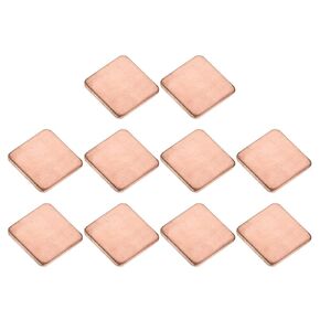 DMiotech 20 Pack 15 x 15 x 1.2mm Copper Pad Thermal Kit IC Chips Heatsink Cooler Shim for Cooling PC Laptop