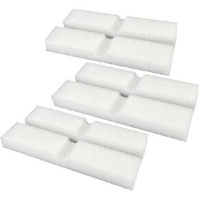 6 Pcs Aquarium Bio Sponge White Foam Filter Pads for Fluval FX4 / FX5 / FX6 Filtration Systems