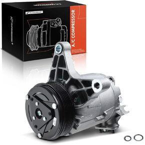 A-Premium Air Conditioner AC Compressor with Clutch Compatible with Chevrolet Chevy Impala 2006-2011, Malibu 2006, Monte Carlo & Pontiac G6, 3.5L 3.9L