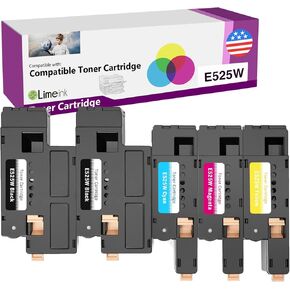Limeink Compatible Toner Cartridge Replacement for Dell E525W - 5 Pack