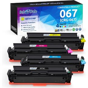 INK E-SALE 067 Compatible Toner Cartridge Replacement for Canon 067 CRG-067 with Chip for Canon ImageClass LBP630C MF653Cdw MF656Cdw 4-Pack Support Fax Adjust Image Quality Function Show Ink Level