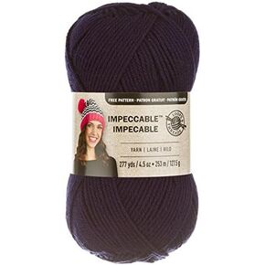 Loops & Threads Impeccable Yarn 4.5 oz. One Ball - Navy Blue