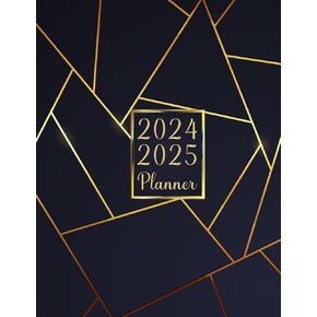 2024-2025 Monthly Planner: Two year Agenda Calendar with Holidays and Inspirational Quotes large organizer and Schedule 8.5x11
