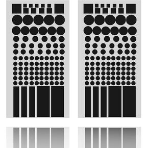 Light Blocking Stickers,Red Light Stickers,Blackout Stickers for Electronics(2 Sheets)