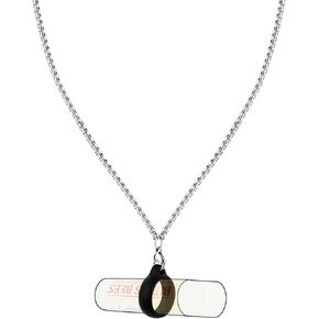 Desing Wish Anti-Lost Lanyard Neck Strap Lip Balm Holder with Non-Slip Silicone Ring, Portable Chapstick Holder Lanyard