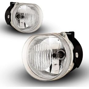 Fog Lights compatible for Jeep Liberty 2002 2003 2004 Driver Passenger Replacement Lamps Assembly