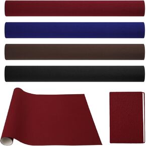 4pcs Book Cloth, 40 x 16 Inch Bookcloth for Book Binding Fabric Book Cover Sleeves Surface and Paper Backed Bookcover Protector for Bookbinding Album Scrapbooking DIY Craft (4 Colors)