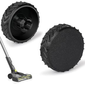 عجلة بديلة مطاطية شديدة التحمل متوافقة مع مكنسة Ryobi اللاسلكية، زوج واحد من العجلات مع أنماط دوارة إضافية لـ Ryobi (Pcl720k / Pblsv716k) in Kuwait