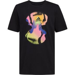 adidas Boys' Short Sleeve Cotton Camo Bos Logo T-Shirt