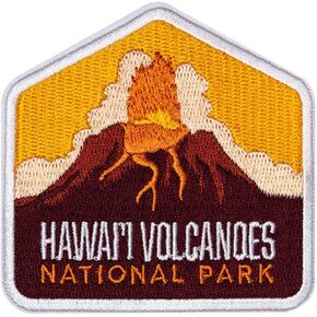 Hawaii Volcanoes National Park Patch - Hawaii Volcanoes Souvenir - Iron On Travel Badge