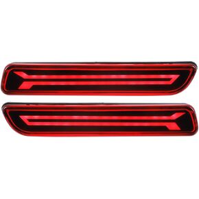 LED Rear Bumper Reflector Fog Brake Tail Light Red Light for Suzuki Vitara 2015-2018 Plastic Red Lens 1 Pair