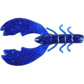 Berkley PowerBait Chigger Craw Sapphire Blue, 4" (9 Count)