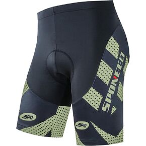 sponeed Men's Cycling Shorts Padded Bicycle Riding Pants Bike Biking Clothes Cycle Wear Tights