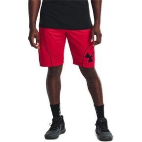 Under Armour Mens Perimeter 11in. Shorts 3XLT Red-Black