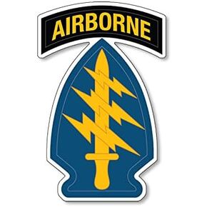 US Army 3rd Special Forces Group Airborne Spear Head Sticker (Military Decals, Army Vinyl for Cars, Trucks (3 x 4 in) U.S. Army Licensed