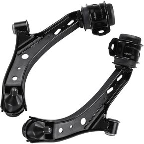 Front Lower Control Arms with Ball Joint + Front Sway Bars + Inner Outer Tie Rods Replacement for 2005-2010 Ford Mustang - 8 pcs Set