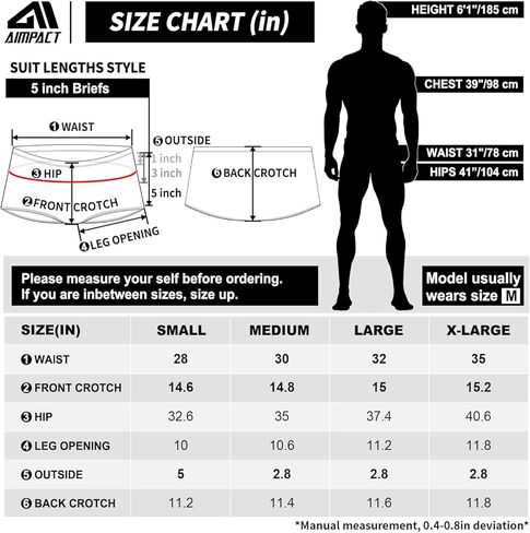 بدلة سباحة للرجال من AIMPACT بتصميم شبكي من البوليستر، ملابس سباحة بأرجل مربعة in Kuwait