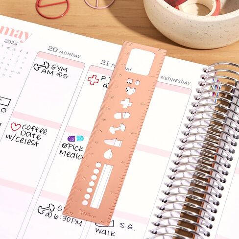 Erin Condren Bookmark Stencil (Gold Meal Planning) in Saudi Arabia