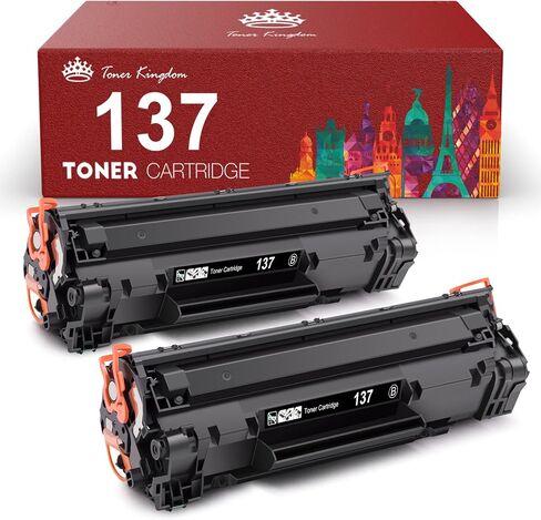 Toner Kingdom Compatible Toner Cartridge Replacement for Canon 137 CRG137 ImageClass D570 MF236n LBP151dw MF247dw MF249dw MF232w MF242dw MF244dw MF216n MF227dw MF212w Laser Printer Ink(Black, 2-Pack) in Saudi Arabia