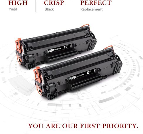 Toner Kingdom Compatible Toner Cartridge Replacement for Canon 137 CRG137 ImageClass D570 MF236n LBP151dw MF247dw MF249dw MF232w MF242dw MF244dw MF216n MF227dw MF212w Laser Printer Ink(Black, 2-Pack) in Saudi Arabia